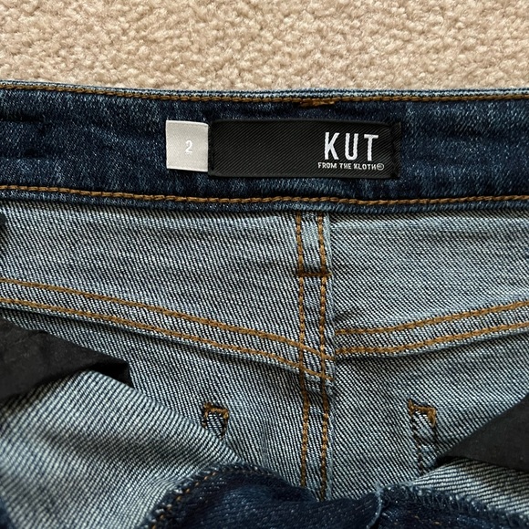 Kut From The Cloth Connie High Low Hem Denim Skirt - Color Blue Size 2 - Picture 7 of 11